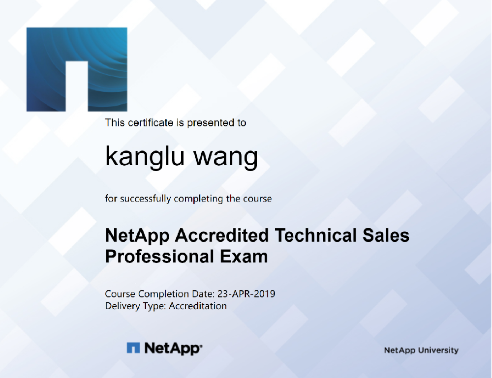 NETAPP认证技术销售
